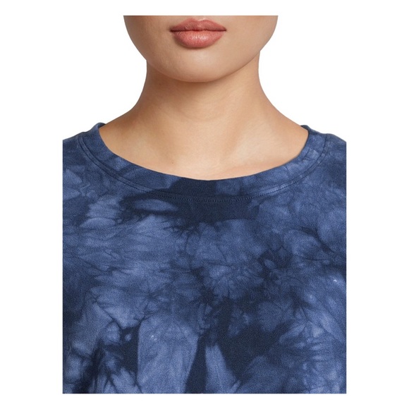 NWT Time And Tru Oversized Dark Navy Tye Dye T - Shirt / Pullover Sz M - Picture 9 of 15
